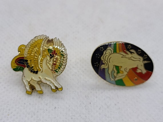 Vintage Collectable Enamel Unicorn Pins. Sold Sep… - image 5