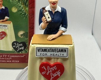 2001 I Love Lucy Hallmark Ornament, "Lucy Does TV Commercial" (Original Box)