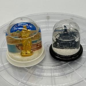 Vintage Marseille France Novelty Snowglobe and Germany Snowglobe. Sold Separately!
