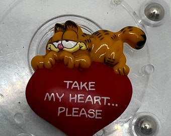 Calamita da frigorifero di Garfield. "Prendi il mio cuore... per favore!