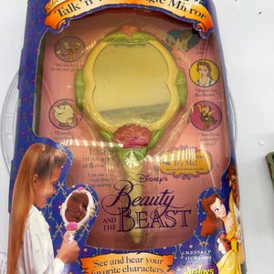 1990's Disney's Beauty and the Beast Talking Mirror With Original