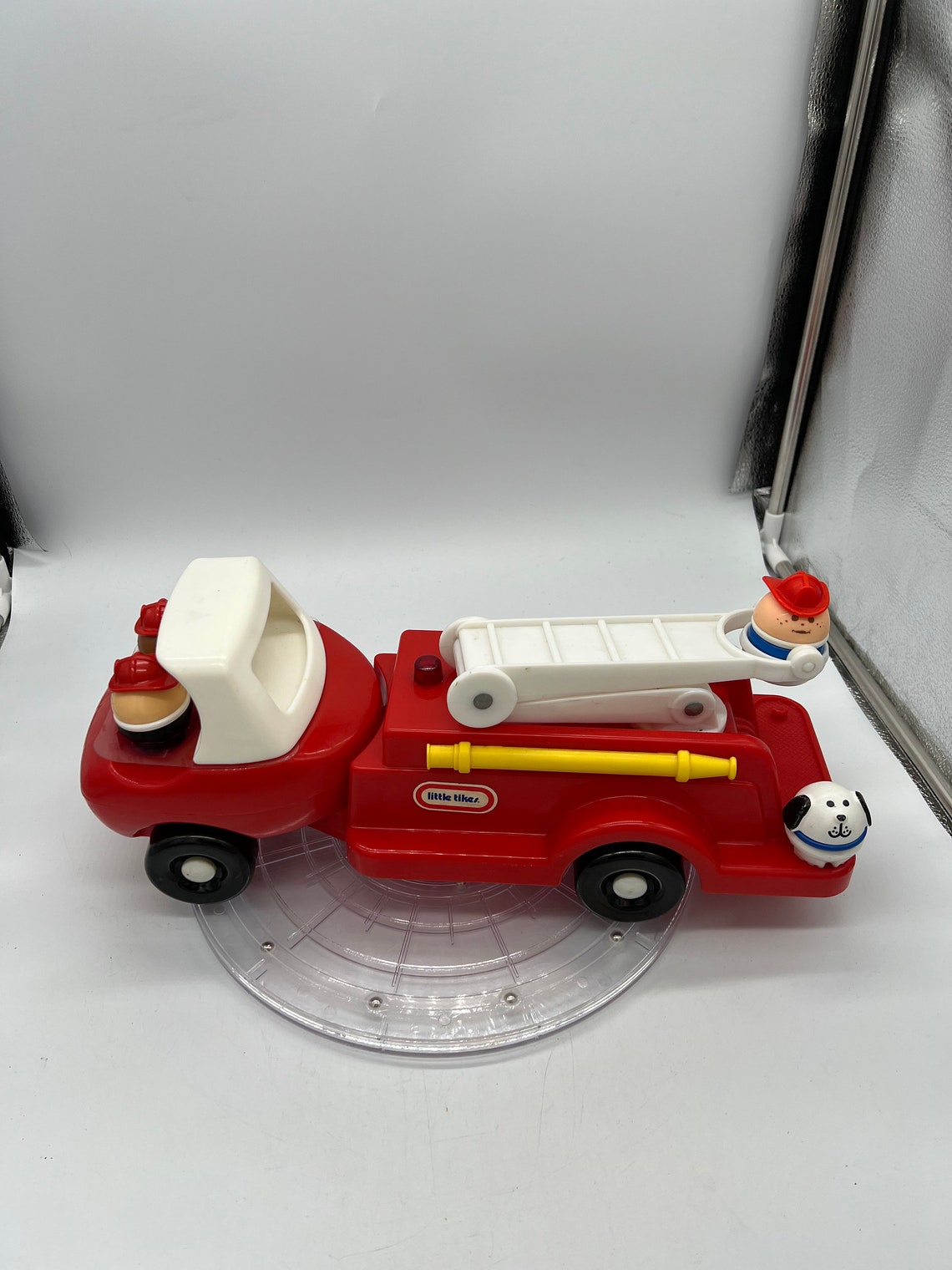 Vintage Little Tikes Fire Truck Engine With 3 People and Dog. Etsy