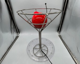 Vintage Mid-century 1950s Style Pop Art Manhattan Cocktail Lamp