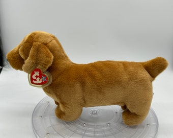 1998 TY Beanie Buddy Weenie Dachshund Plush with Tags
