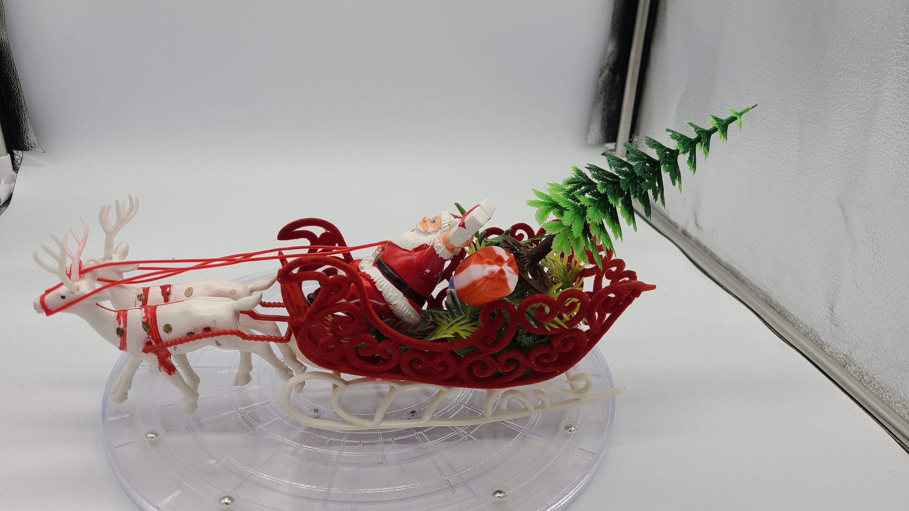 Bokep Terupdatevintage Blow Mold Santa Sleigh And Reindeer - qscglym