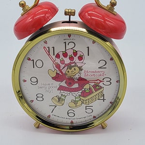 Vintage Bradley Strawberry Shortcake American Greetings Corp. Alarm Clock.