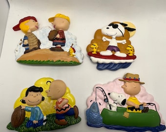 Sold Separately! Peanuts Charlie Brown and Snoopy Resin 3D Refrigerator Magnets