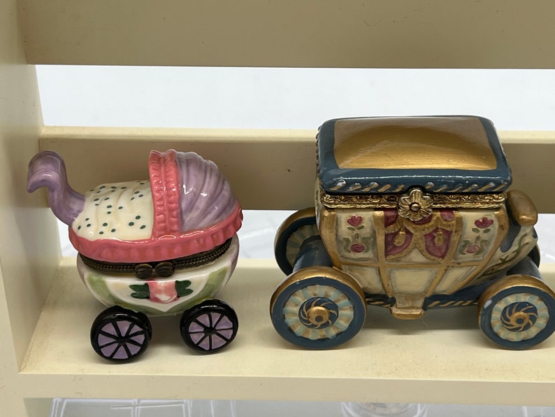 PHB Vintage Porcelain Hinged Box and Trinket Boxes. Popcorn Etsy