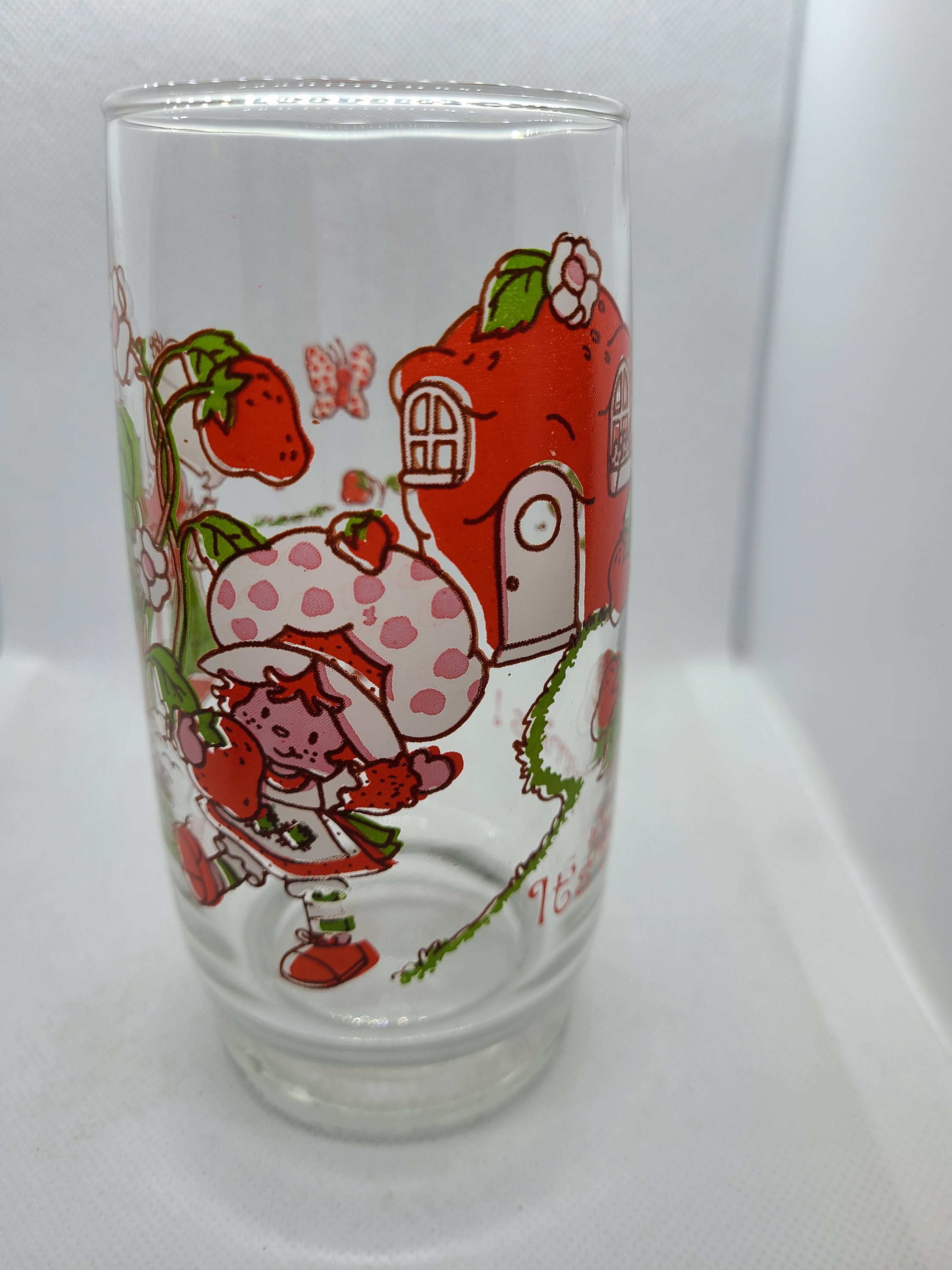 Vintage 1980s Strawberry Shortcake Drinking Glass. Etsy