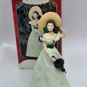 Vintage Scarlett O'Hara Gone with the Wind Hallmark Keepsake Christmas Ornament Collectors Series.
