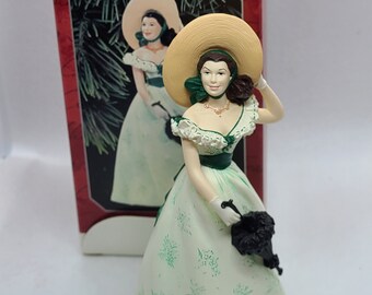 Vintage Scarlett O'Hara Vom Winde Verweht Hallmark Andenken Weihnachtsschmuck Sammler Serie.