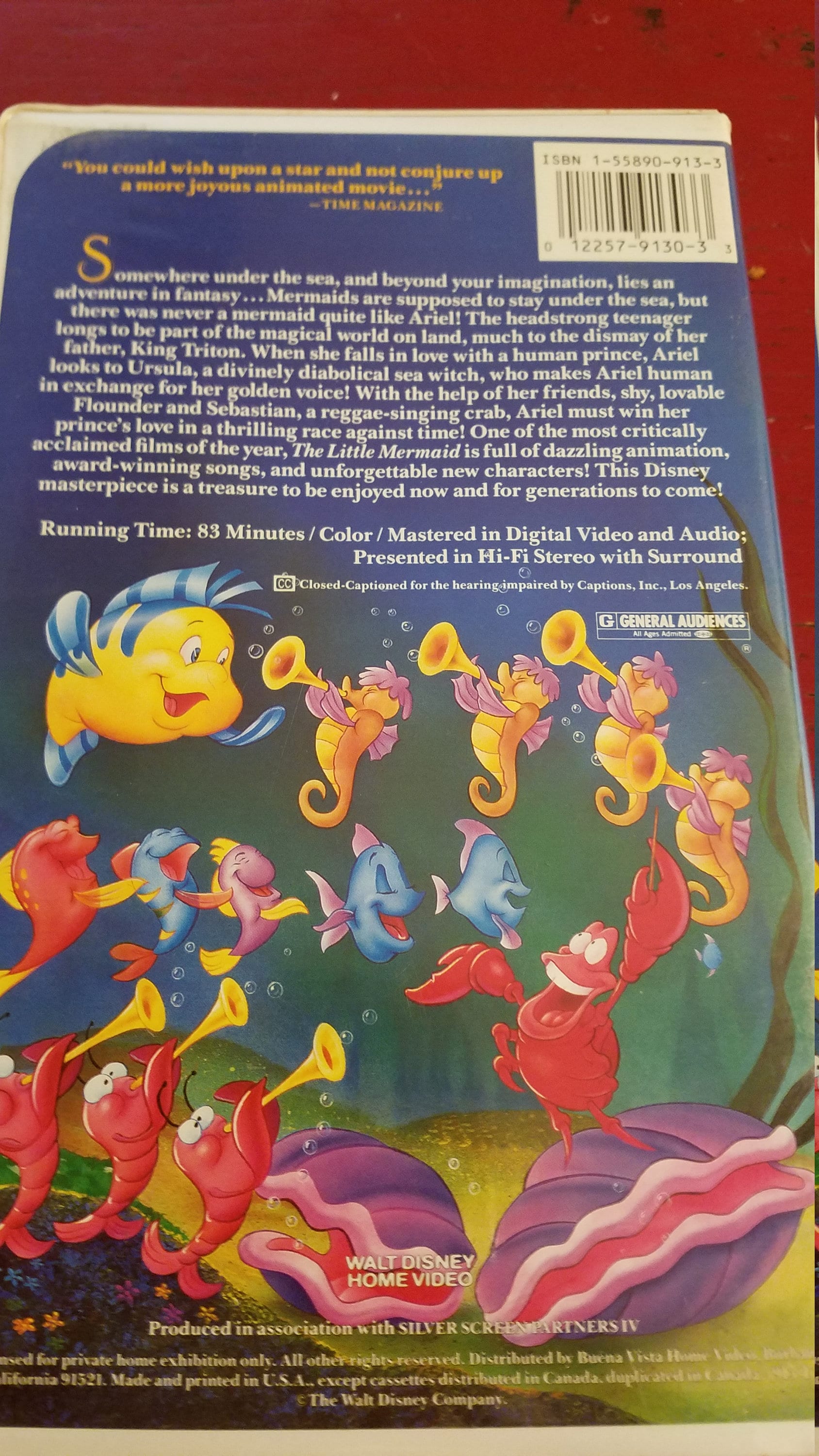 Vintage Disneys Die kleine Meerjungfrau VHS Tape - 1992 Original - Etsy  Schweiz, image size:1688x3000