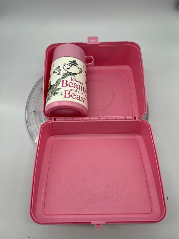 1990’s Disney Beauty and the Beast Lunchbox and T… - image 3
