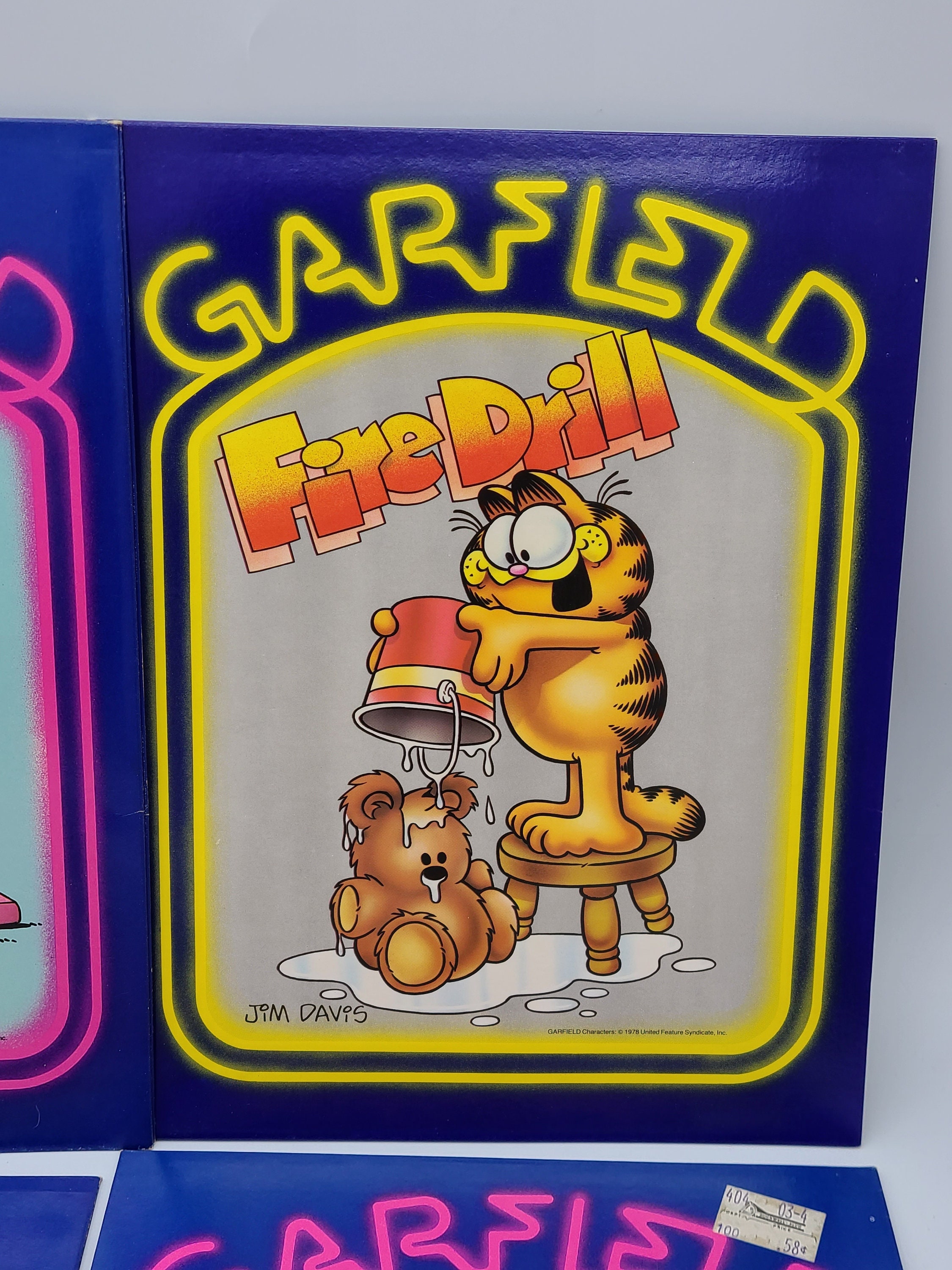 Vintage Garfield 1978 Portfolio Mead School Folders. Sold Etsy