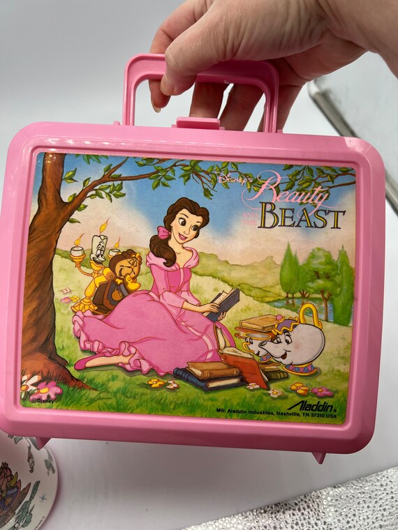 1990’s Disney Beauty and the Beast Lunchbox and T… - image 6