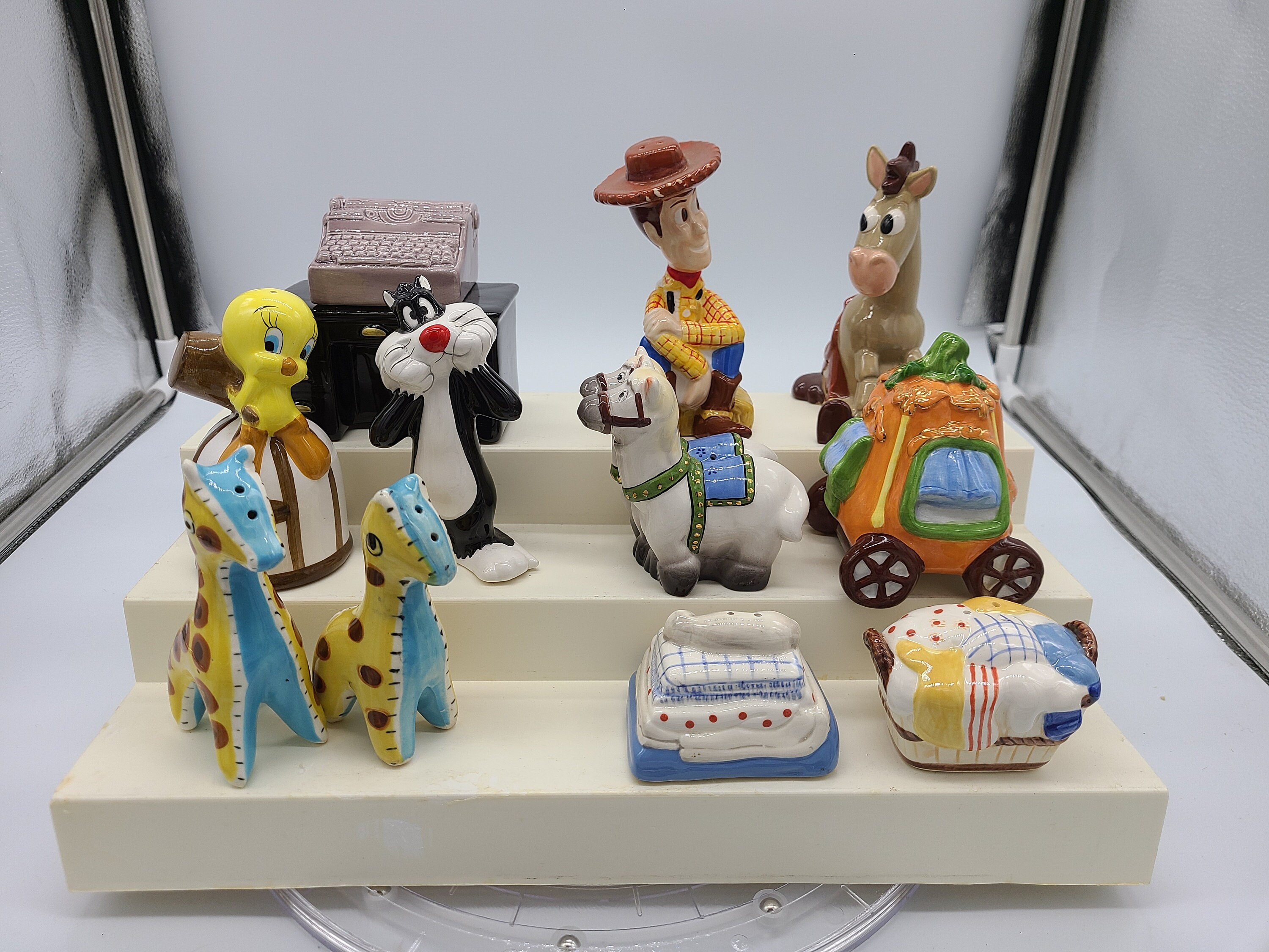 Vintage Various Salt and Pepper Shakers. Toy Story Tweety Bird