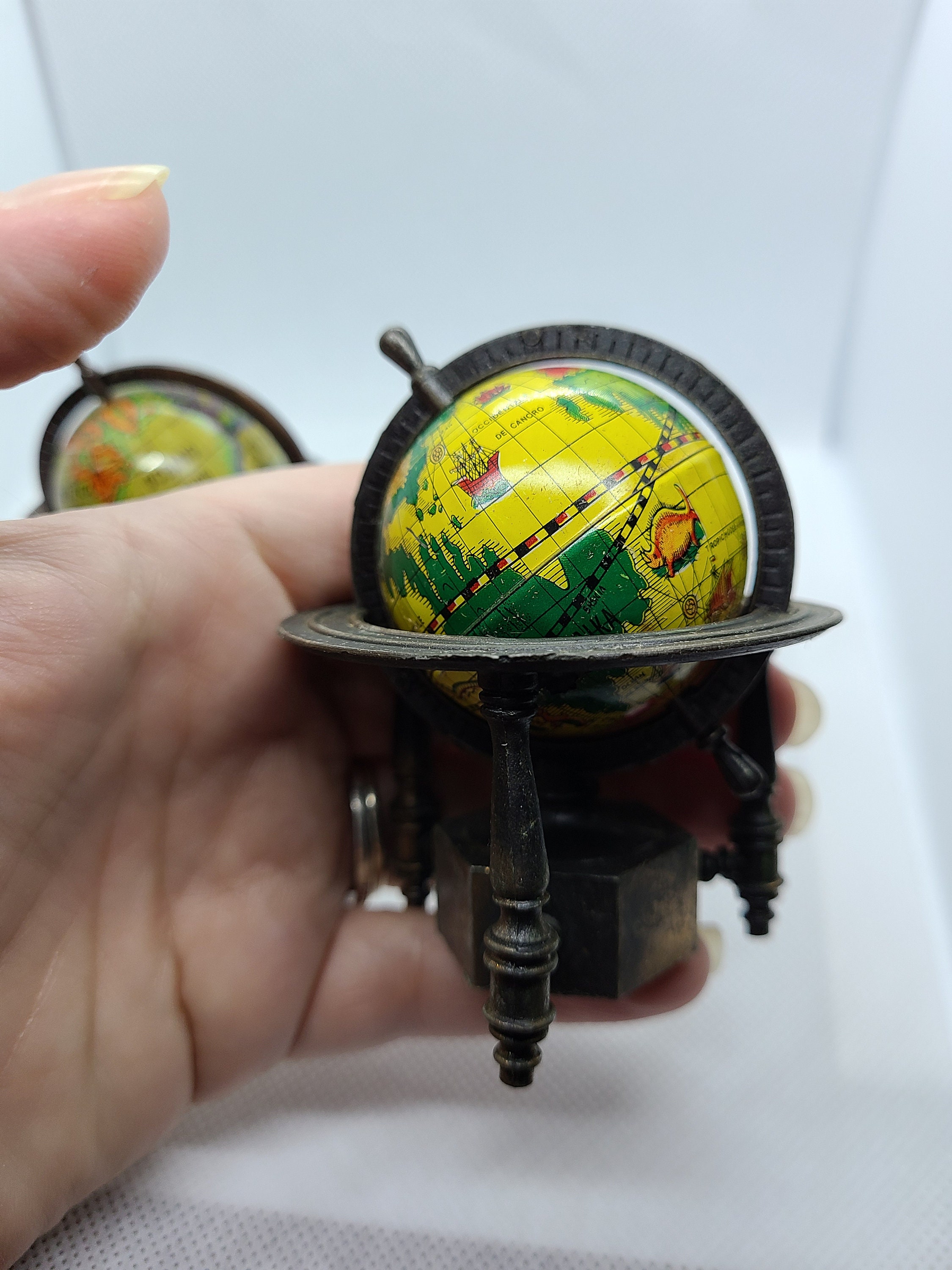 Vintage Metal Globe Pencil Sharpeners. Etsy