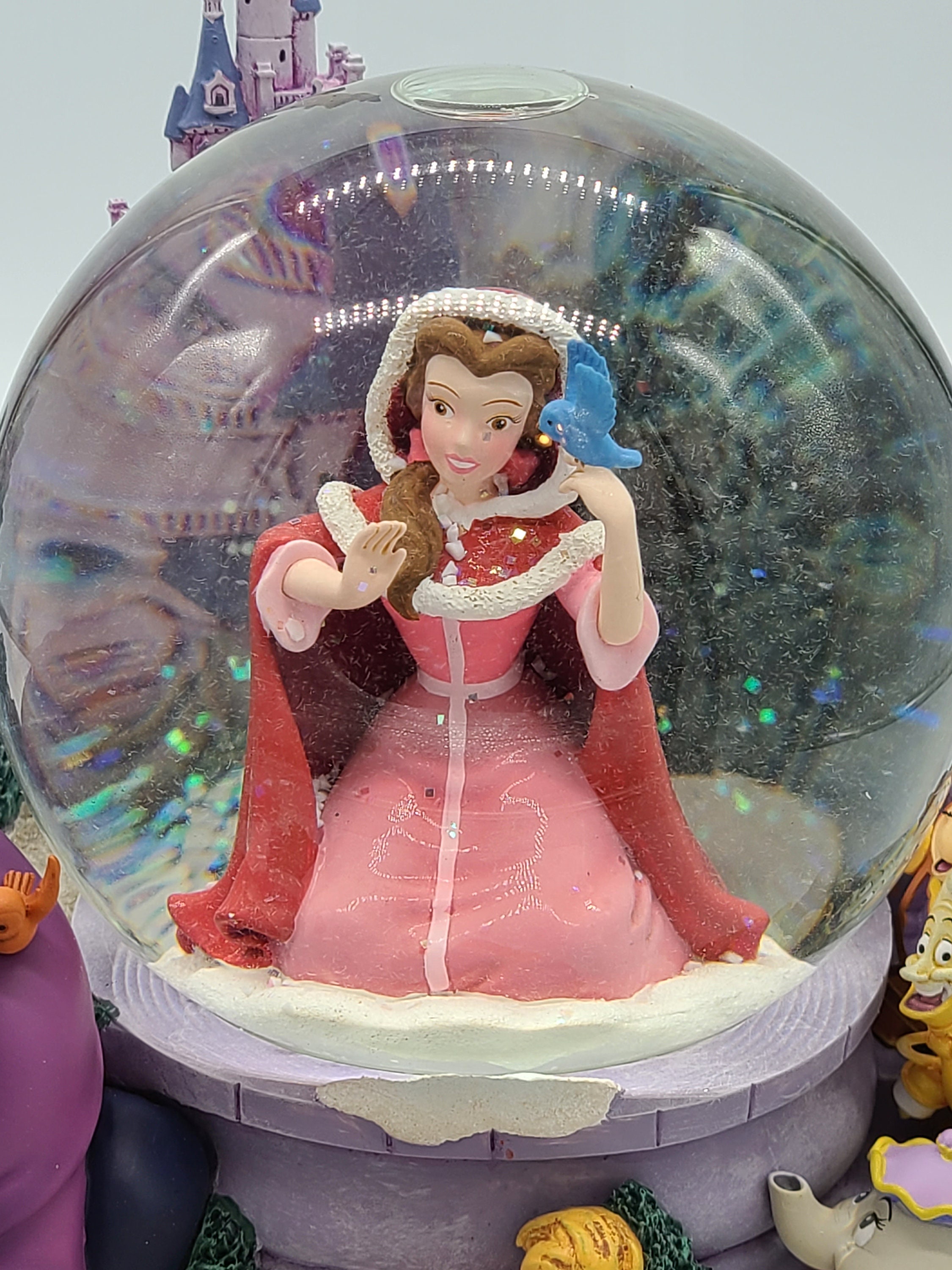 Rare Disney's Beauty and the Beast Musical Snow Globe Etsy Australia