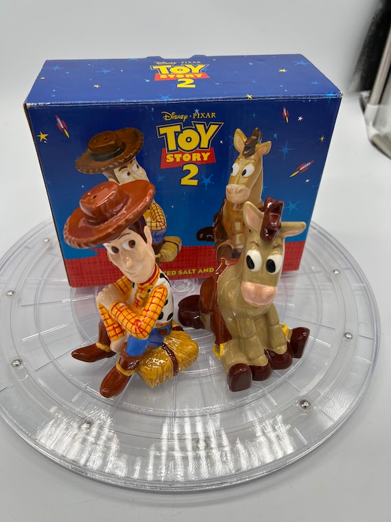 1999 Disney Toy Story 2 Woody and Bullseye Salt and Pepper Shakers