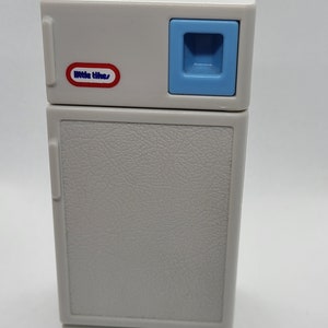 Classic Miniature Little Tikes Refrigerator, Little Tikes dollhouse furniture. Vintage Dollhouse furniture. FITS INSIDE A DOLLHOUSE!