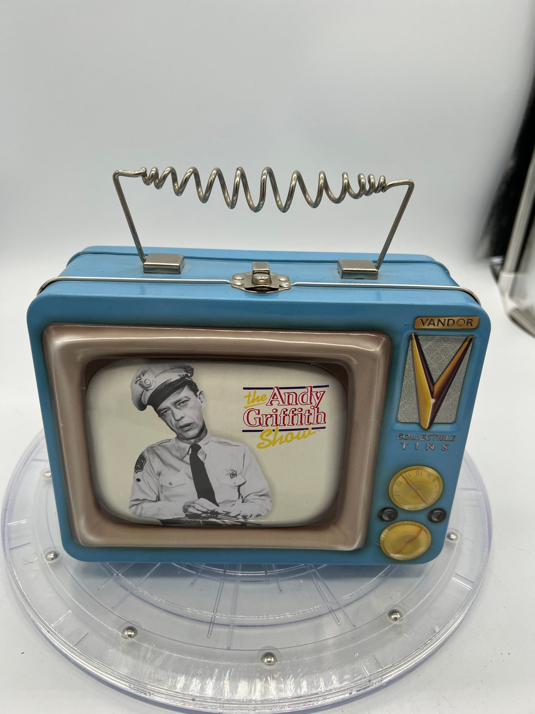 Vandor the Andy Griffith Show TV Tin Lunchbox With Barney on the