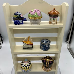 Various PHB Porcelain Hinged Boxes. Bombay and A Etude Trinket Box. Sold Separately!