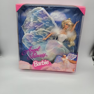 Barbie Princesa Ángel Vintage de 1996, sus alas se mueven.