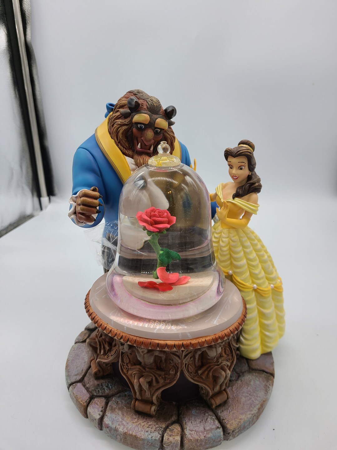 Vintage 1991 Disney Beauty and the Beast Musical Snowglobe - Etsy