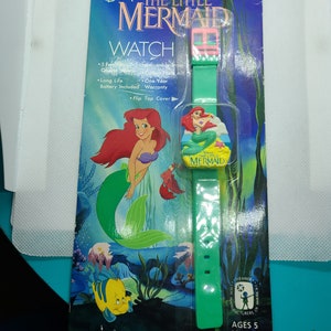 Vintage Mint in Pack Disney&#39;s The Little Mermaid 1989 Watch.