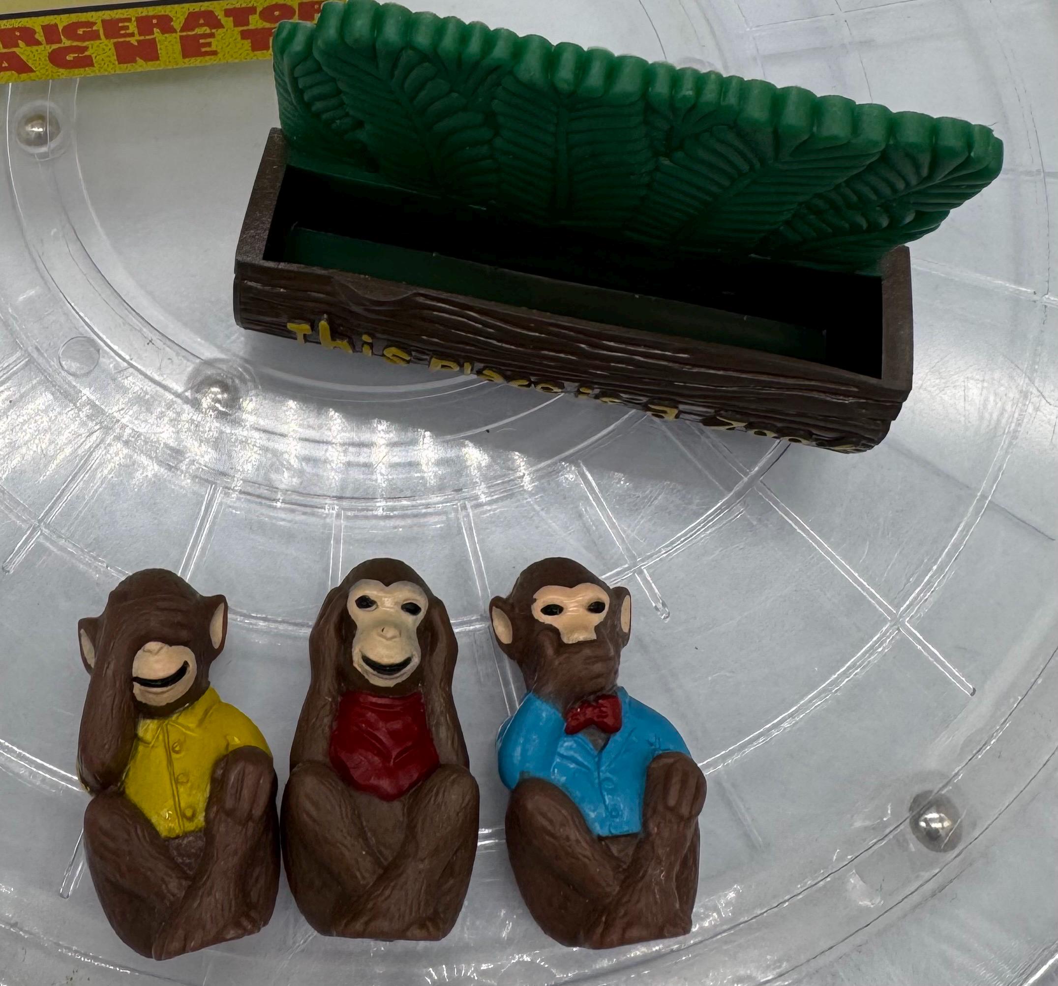 Vintage Giftco 3D Monkey Refrigerator Magnet: See No Evil - Etsy