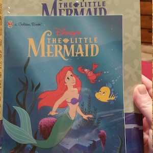 Vintage New in Pack Set of 5 Disney&#39;s The Little Mermaid Golden Books. Lot of 5 different Little Mermaid books.