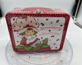 Vintage Strawberry Shortcake Metal Lunch Box New in Pack!