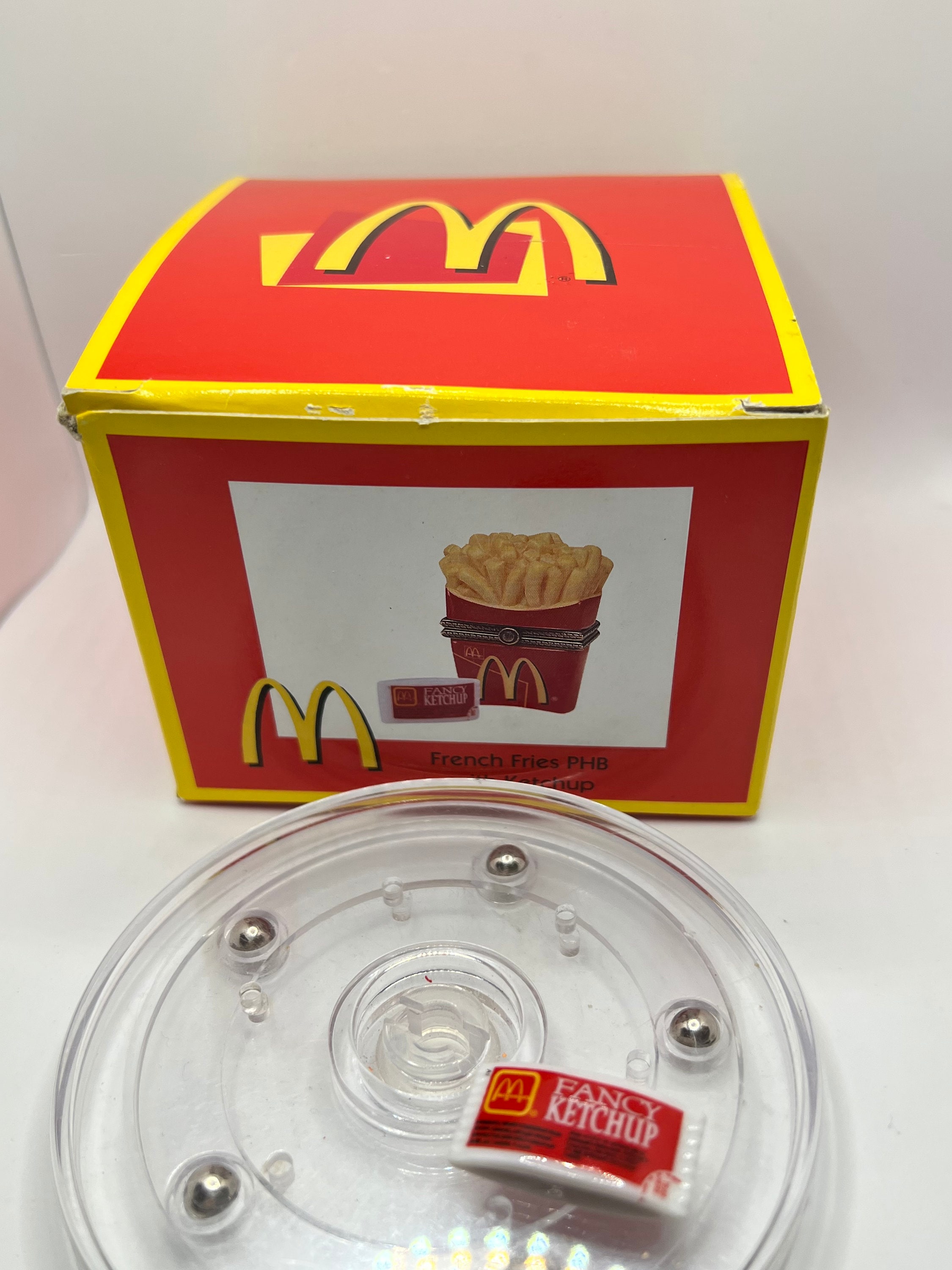 Mcdonald's French Fry Porcelain Hinged Box With Ketchup Packet