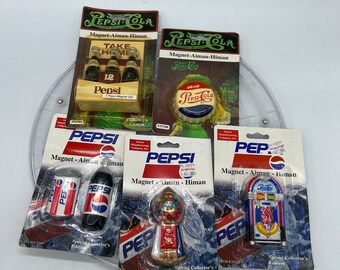 Vintage Pepsi Cola Refrigerator Magnets Mint in Pack and Sold Separately!