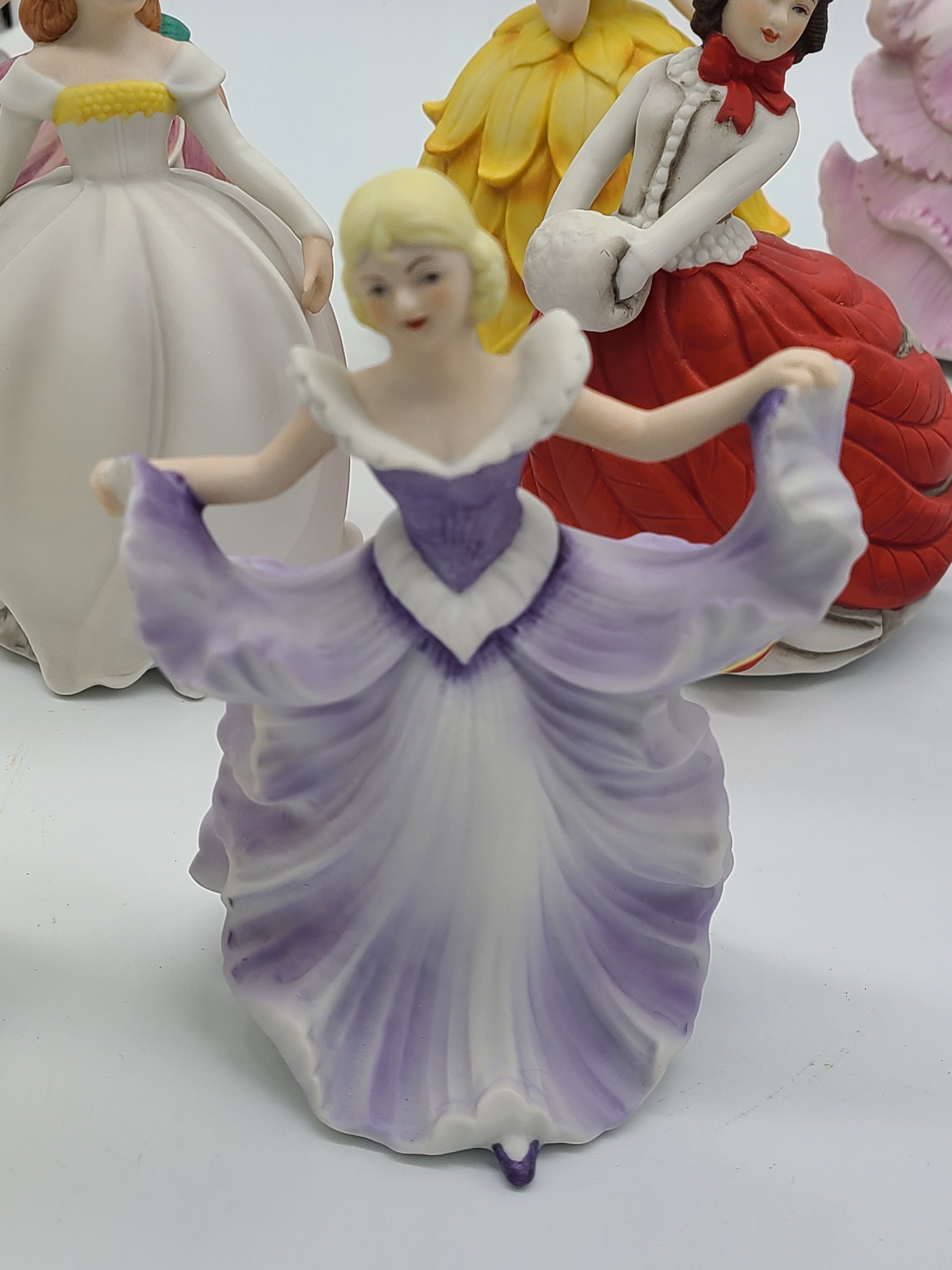 Vintage Porcelain the Flower Maidens of the Year Figurines. Etsy