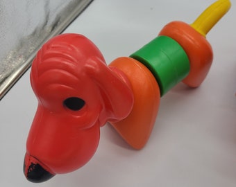 ヴィンテージ　タッパーウェア　トイ　おもちゃブロック　犬　キリン　ぞうカラフル il_340x270.2810339921_hm1r.jpg