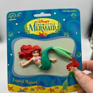 ¡Imán vintage para refrigerador de Ariel de La Sirenita de Disney, difícil de encontrar! ¡Nuevo y antiguo!