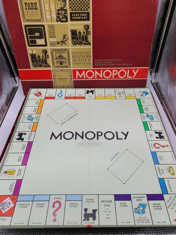 Vintage 1964 Red Box Monopoly Gioco da tavolo. - Etsy Italia