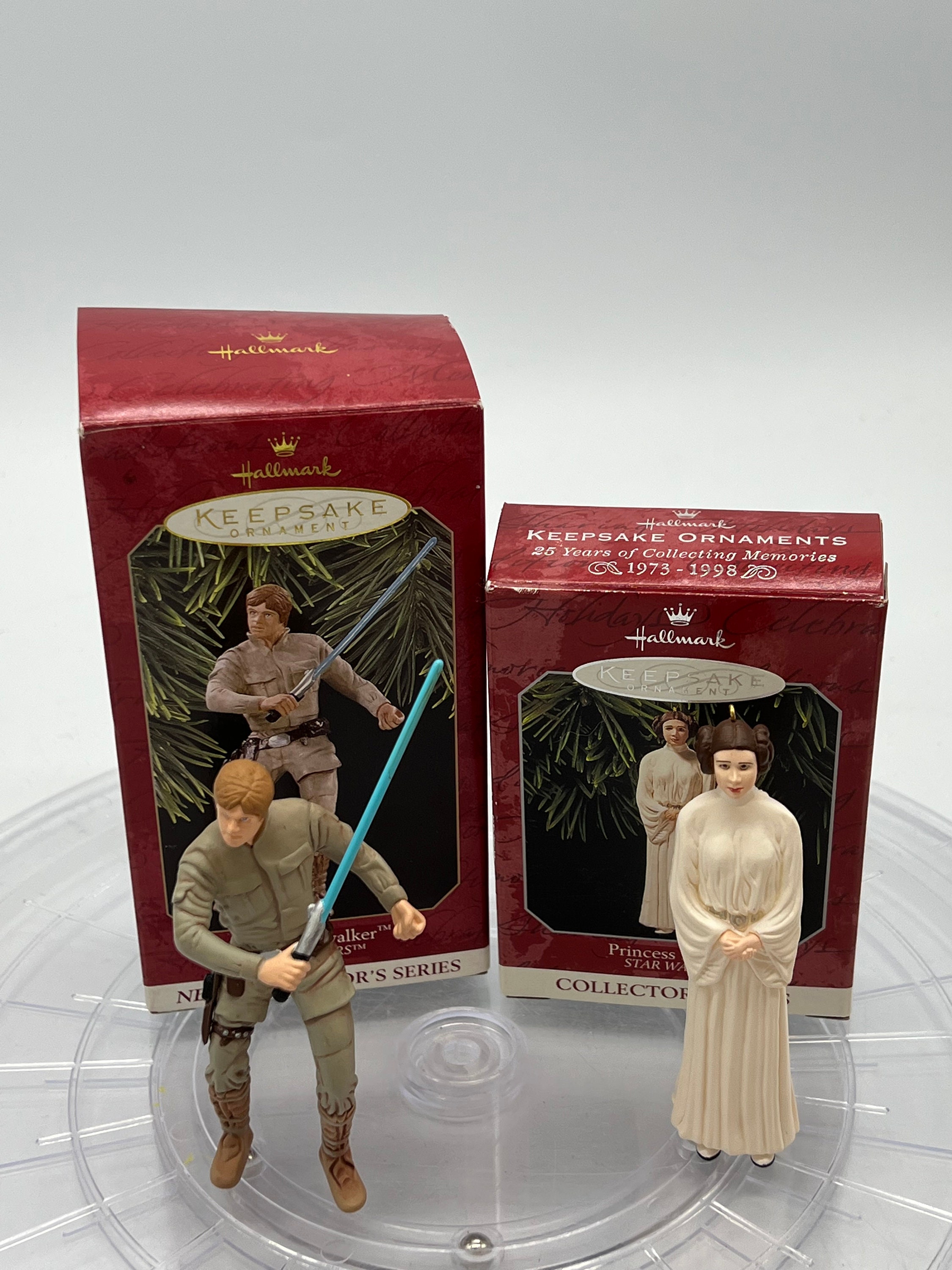 1998 Hallmark Keepsake Star Wars Luke Skywalker and Princess Leia