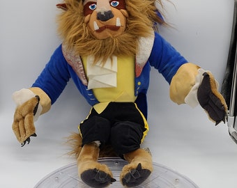 Vintage Disney's Beauty and the Beast 20 inch Beast Plush Doll.