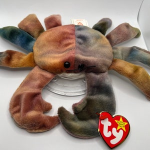 1996 Claude Crab TY Beanie Baby Like New! Tag has Errors!