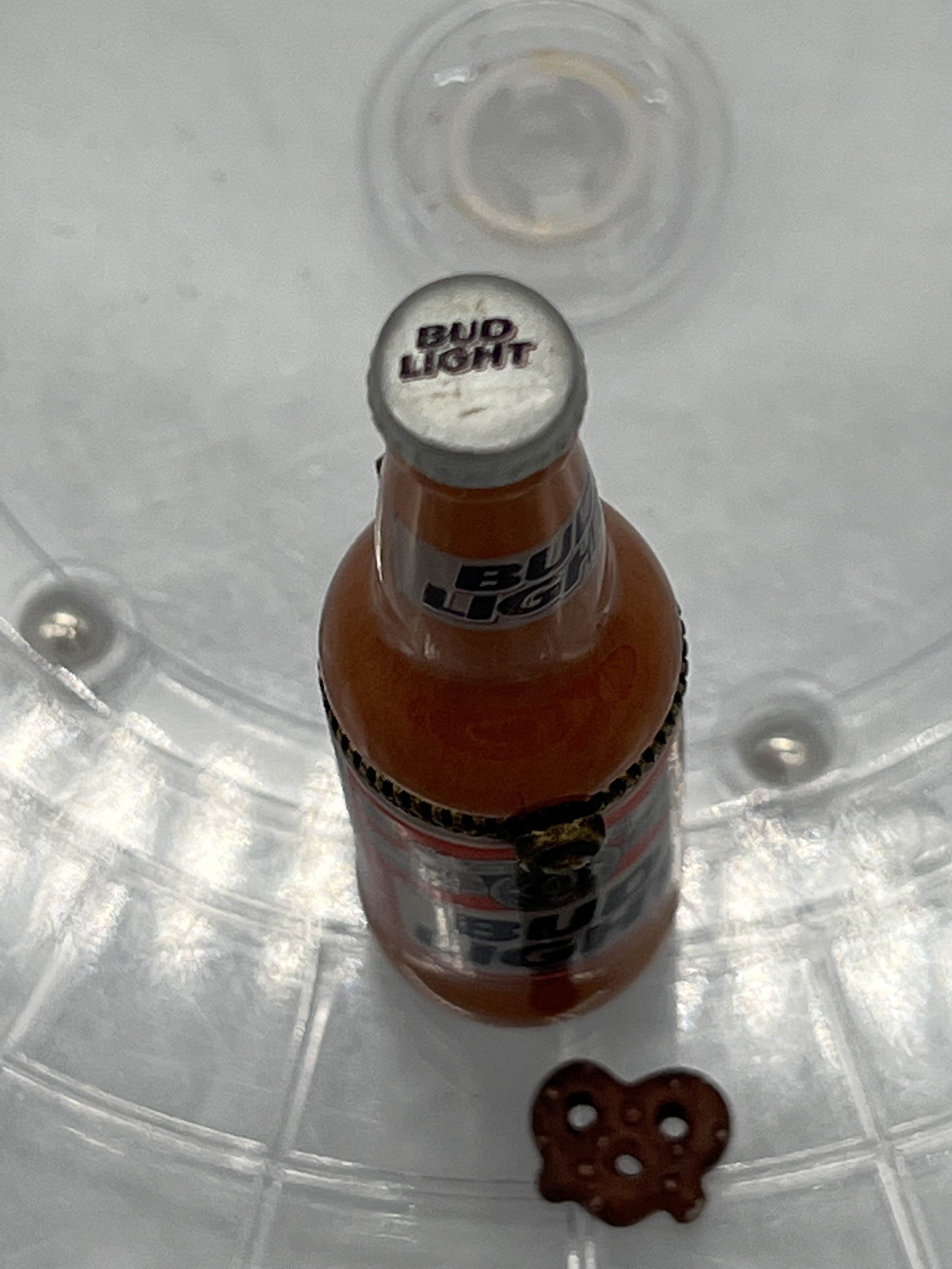 バドライトビール瓶用磁器製小物入れ（プレッツェル付き） - PHB 2000