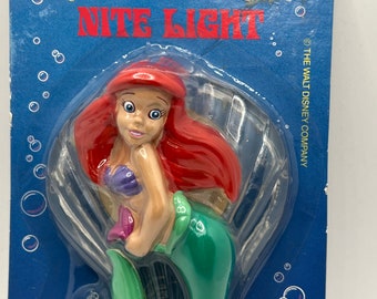 1990’s Disney’s The Little Mermaid Night Light Mint in Pack.