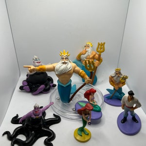 Juguetes en miniatura vintage de La Sirenita de Disney. ¡Se venden por separado!