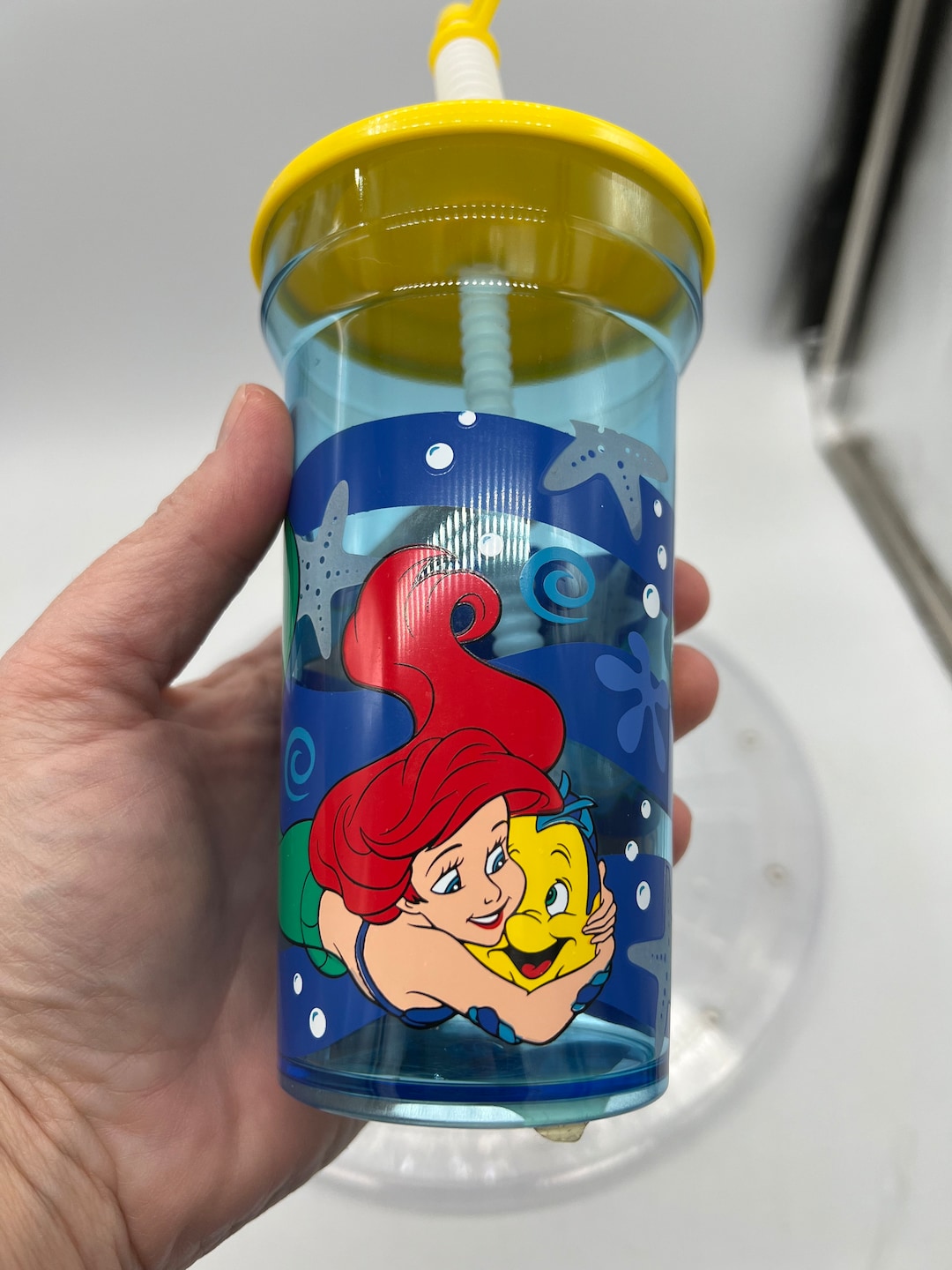 Rare Disneys the Little Mermaid Cup With Lid and Straw New Etsy