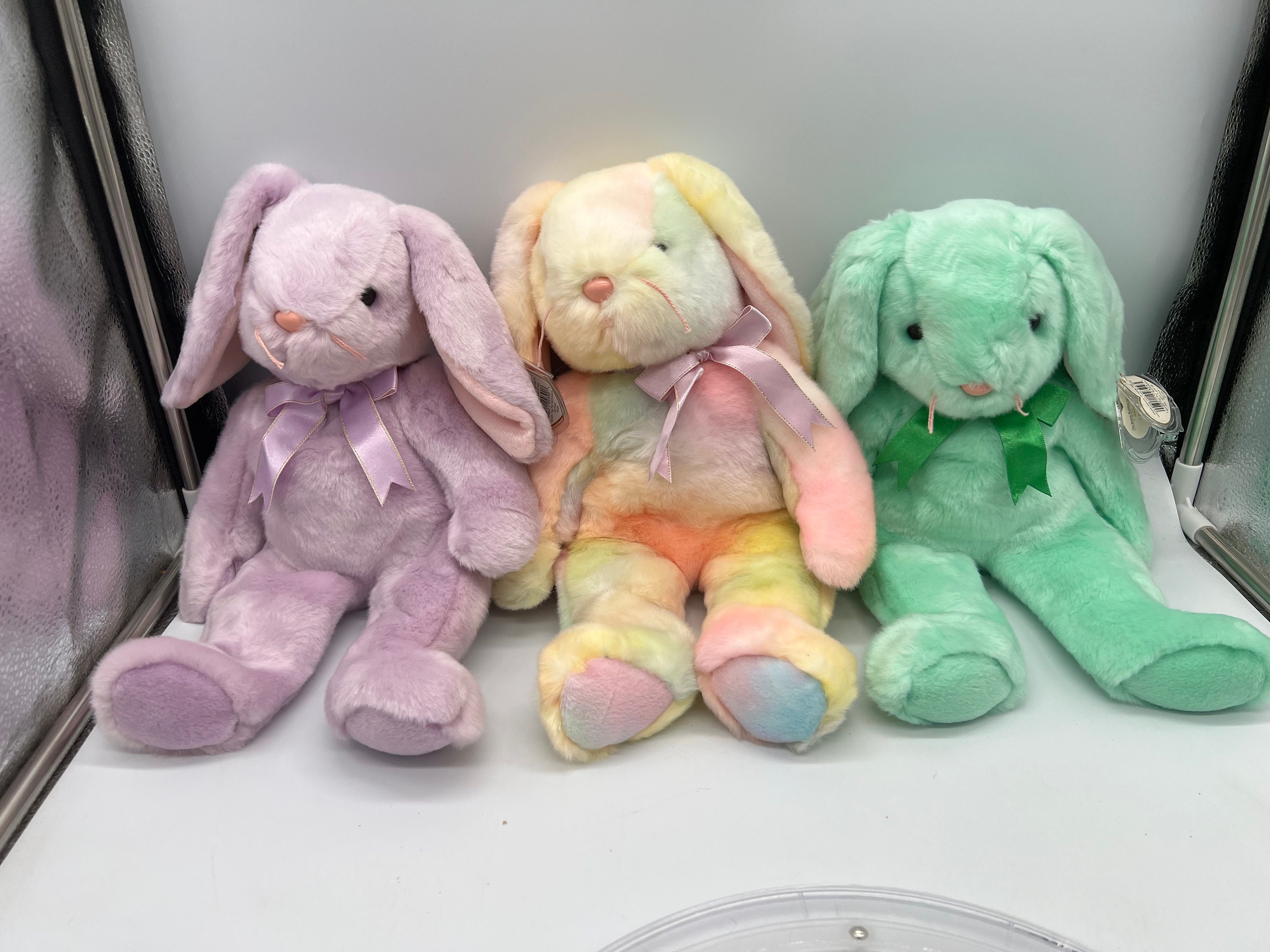1998-2001 Floppity, Hippie and Hippity Beanie Buddy Bunnies! Sold