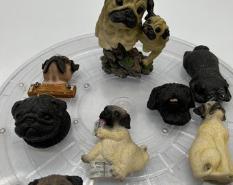 Assorted Pug Themed Items! Magnet, Christmas Ornament, Bottle Opener, Statue, Pin and more! Sold Separately!