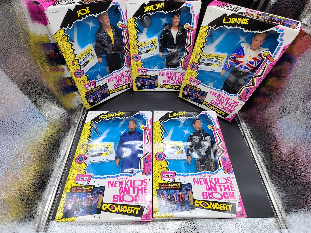 Vintage 1990 Official New Kids on the Block Concert Dolls Mint in