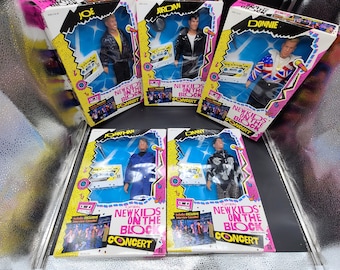Vintage 1990 Official New Kids on the Block Concert Dolls Mint in