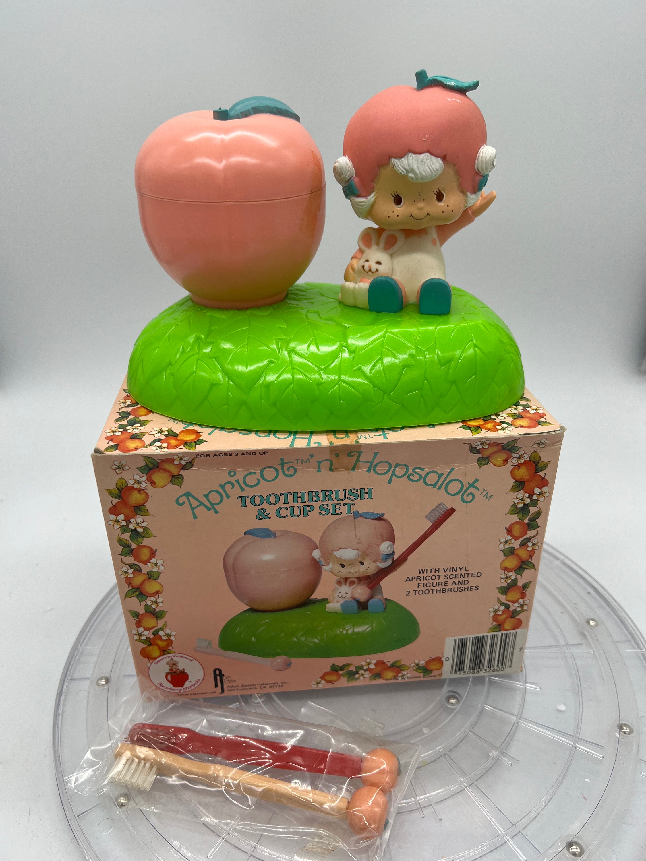 1981 Strawberry Shortcake Toothbrush and Cup Set With Original Box